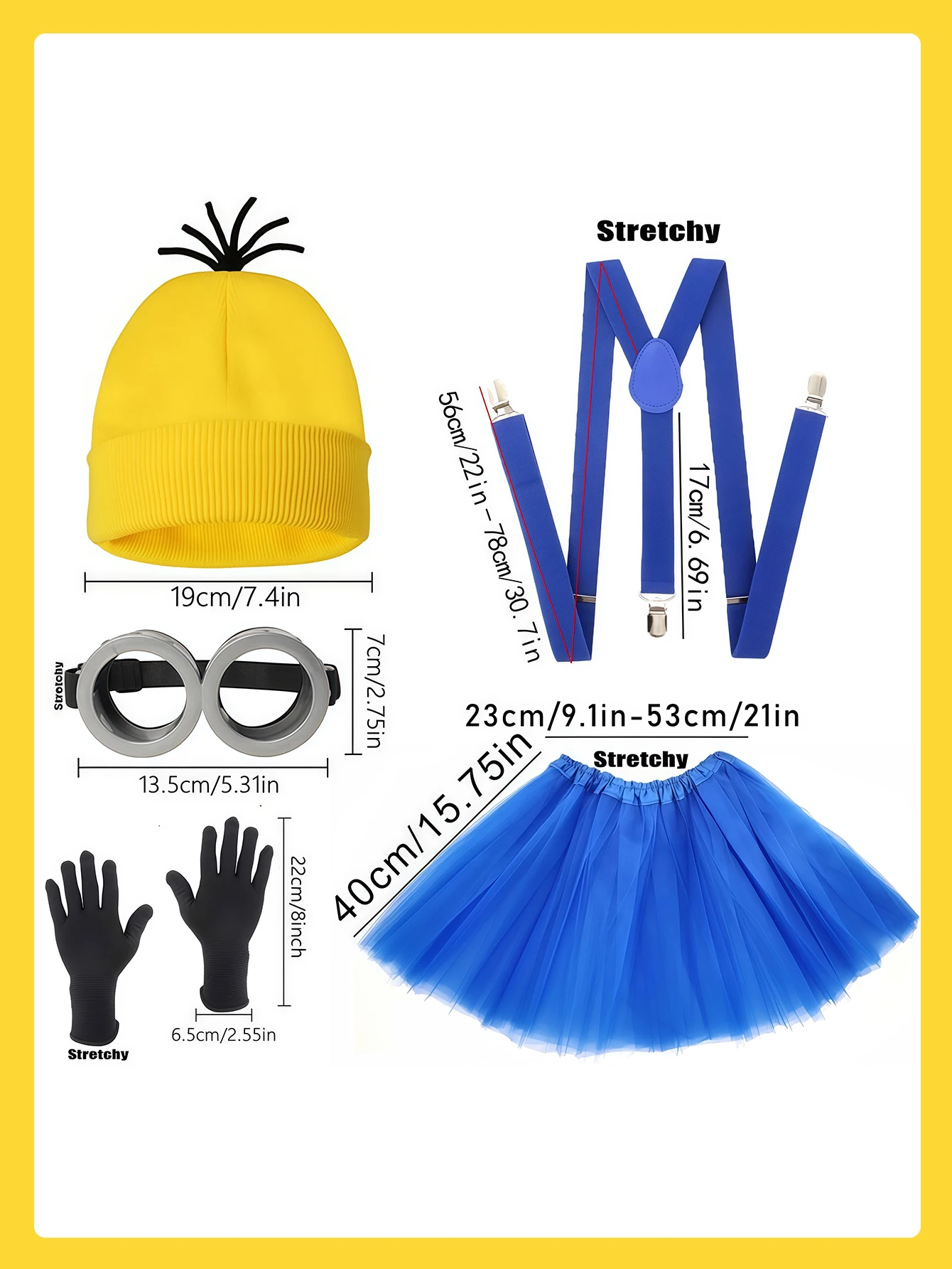 4/6 قطعة MINISO Minions ليتل الأصفر قبعة قفازات مجموعة هالوين زي الدعائم تأثيري لعب الأدوار ، أفضل هدية عطلة للجيد