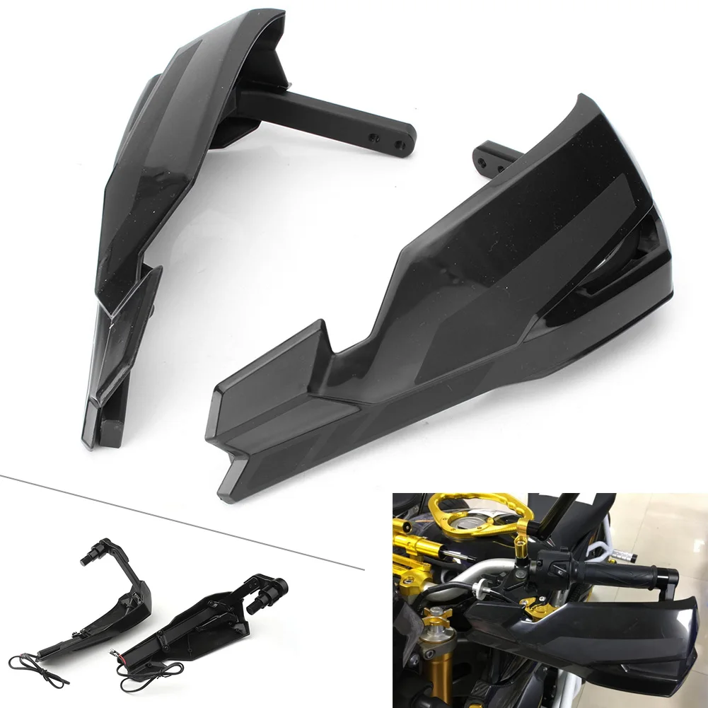 Motorcycle Handlebar Hand Guard Wind Protector w/ Turn Signal Light For Yamaha XT1200Z XT1200X XJR1300 MT125 MT07 MT09 FZ07 FZ09