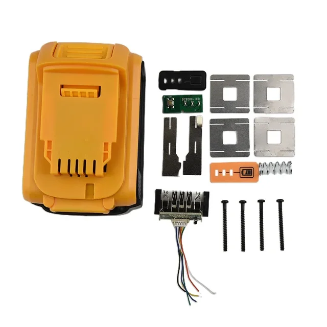 DCB200 akumulator litowo-jonowy obudowa z tworzywa sztucznego płytka zabezpieczająca PCB dla Dewalt 18V 20V akcesoria do elektronarzędzi