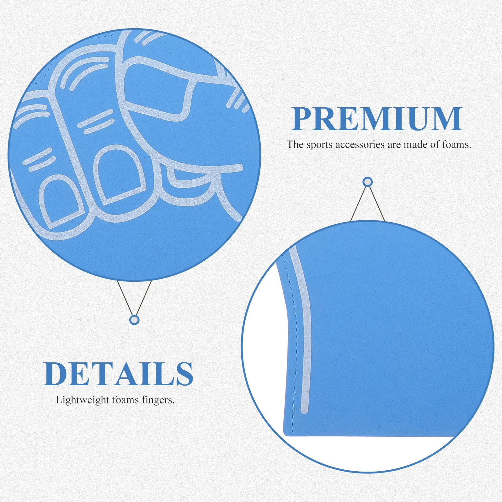 

3Pcs Foams Finger Reusable Cheerleading Hand Sports Event Prop Party Accessory Noise Maker Sports Fan Rally Supply