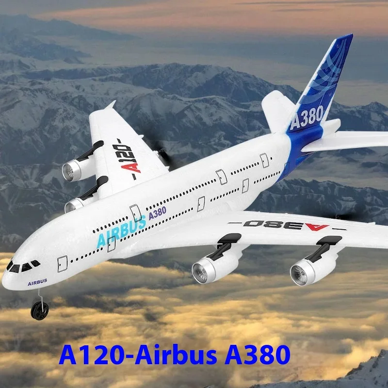 

A120 remote-controlled aircraft model three channel imaging glider Airbus A380 fixed wing model toy passenger plane aircraft