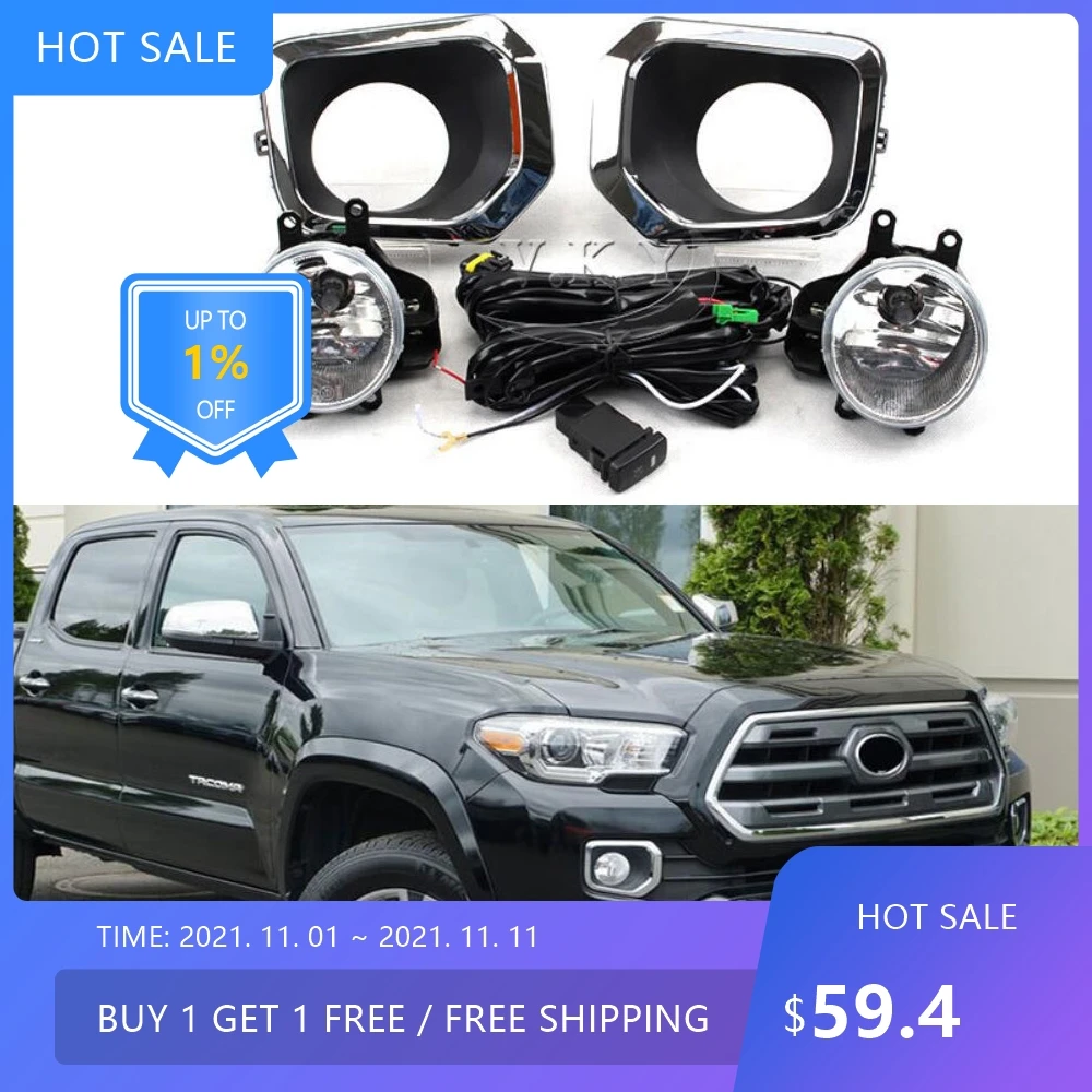 

auto bumper headlight for Tacoma fog light 2016~2017y auto accessories halogen bulb auto Tacoma lamp