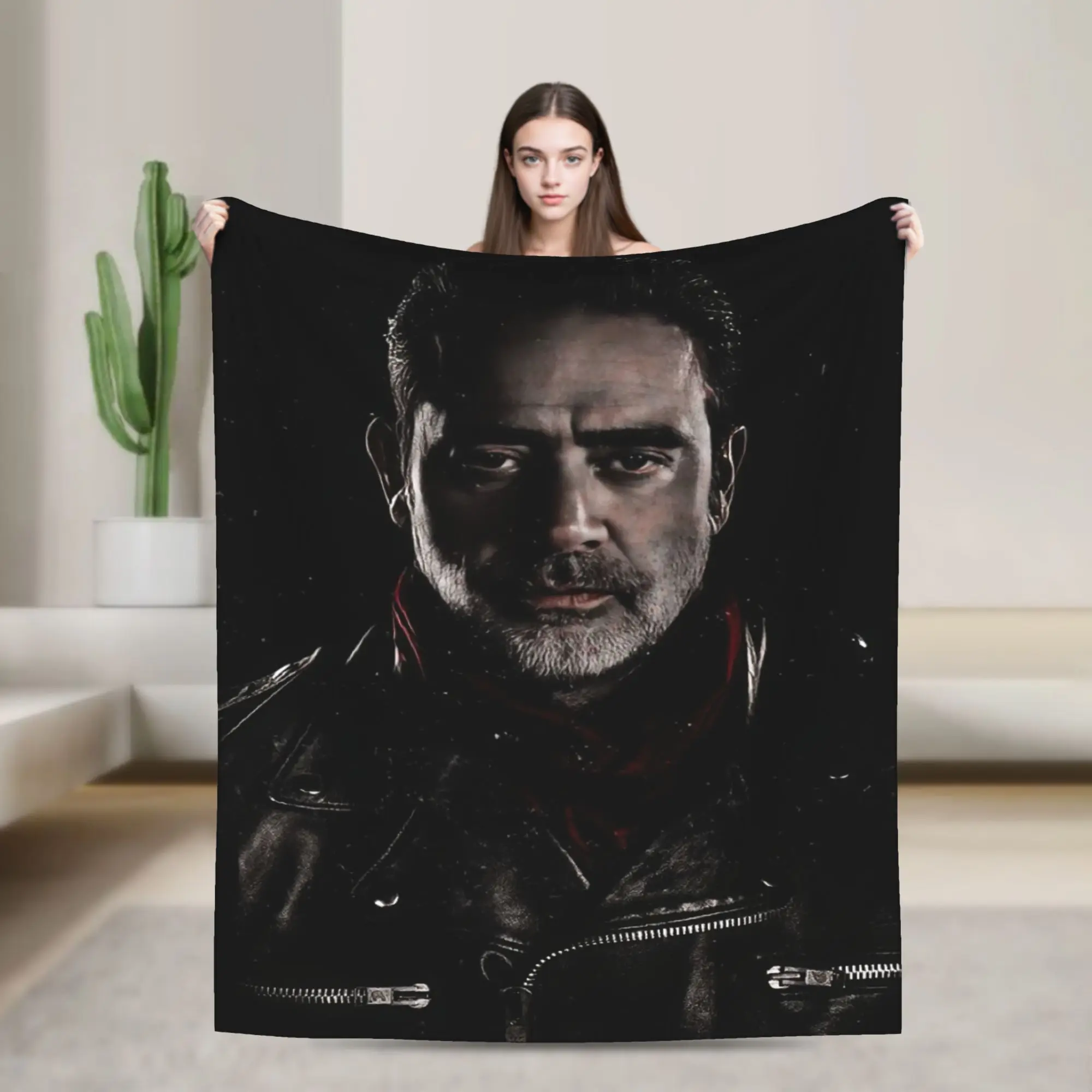 Negan Smith Blanket Quality Comfortable  Throw Blanket Winter Travel Office Living Room Casual Bedspread