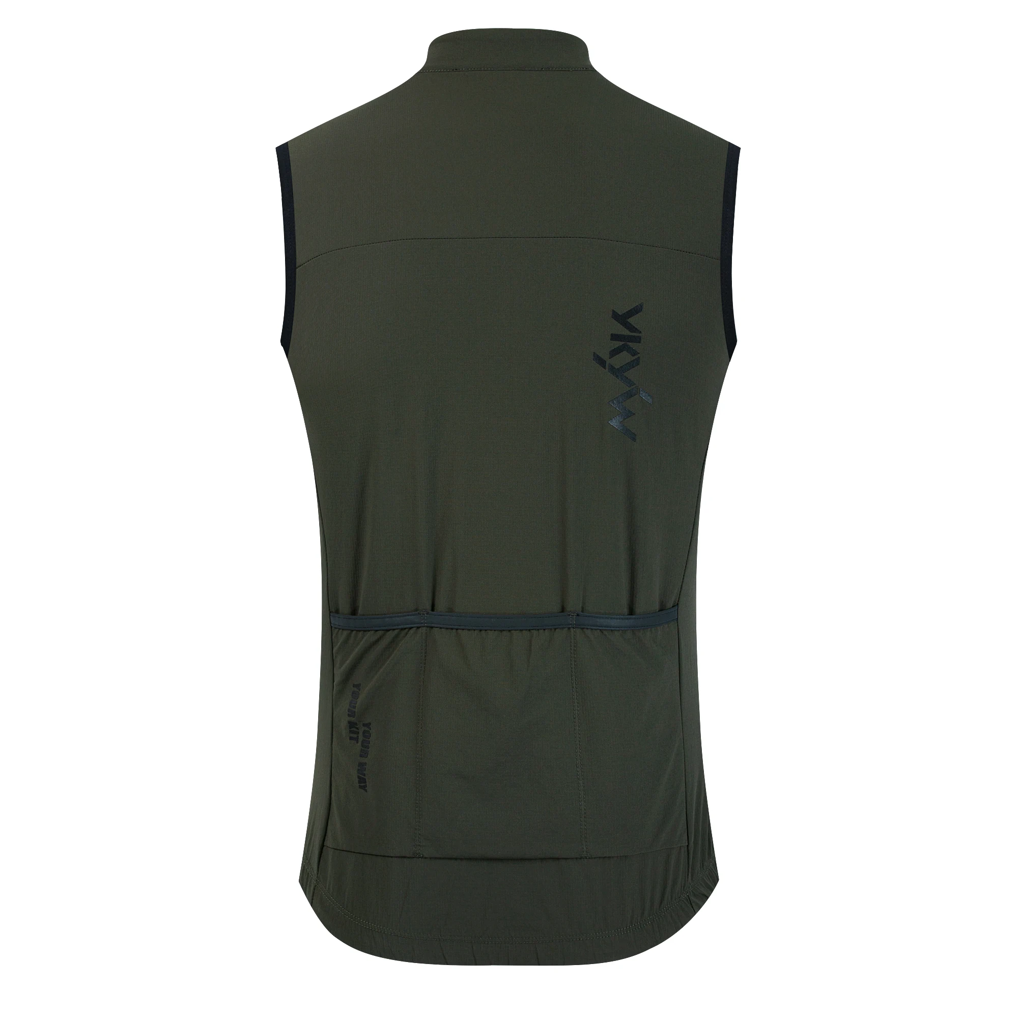 YKYWBIKE Herren Radsport Gel-Isolierte Thermofleece Fahrrad-Windjacke Ärmellose Fahrradweste Winddicht Wasserdicht für Radfahren – Detail 17
