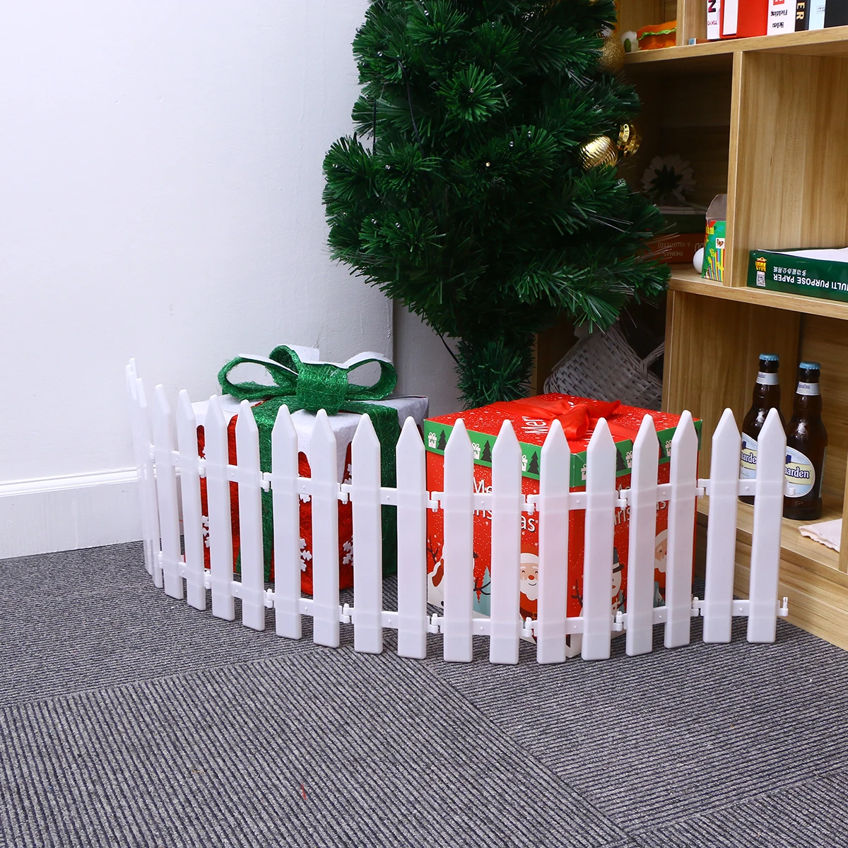 

10 Pcs Christmas Decoration Fence Decorate Dollhouse Garden Picket Mini Ornament Small