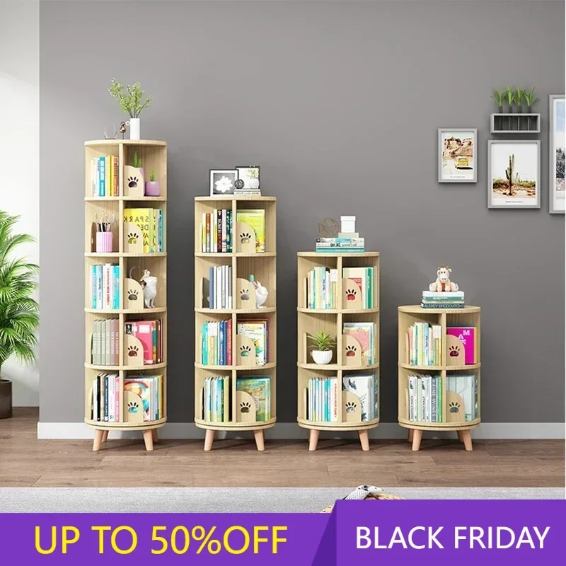 Shelving Industrial Book Shelves Corner Shelf Rotating Bookcase Books Library Organizer Mid-century Repisa Storage Furniture