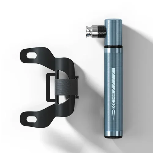 ENLEE BIKING Mini bomba de bicicleta de aleación de aluminio, bomba de aire manual para ciclismo, neumático de bola, válvula Presta, bomba portátil para bicicleta de montaña y carretera