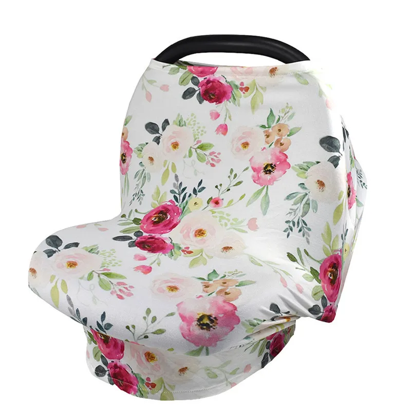 

Multifunction Stretchy Baby Car Seat Cover Breastfeeding Nursing Covering Shopping Cart Grocery Trolley Carseat Canopy