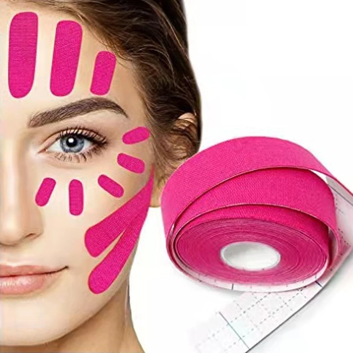 1/2/4PCS Each Roll Is 5M Facial Muscle Patch Special Tape For Lifting Facial Movement Bandage Waterproof, Sticky Strong And Firm