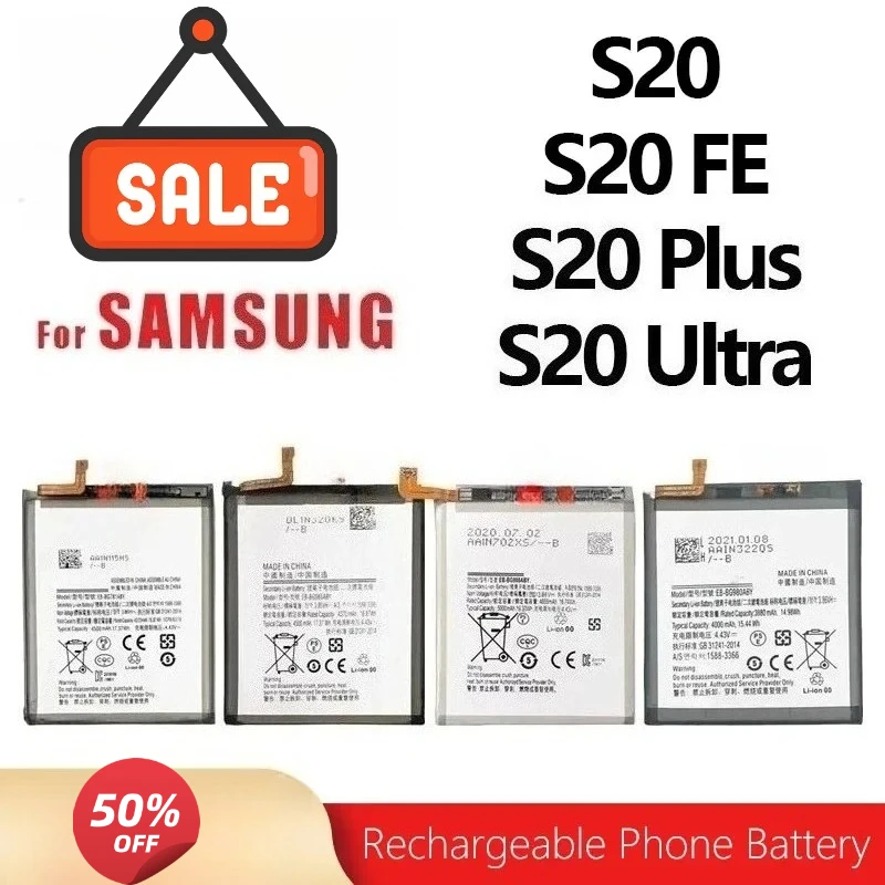 

New EB-BG988ABY EB-BG980ABY EB-BG781ABY EB-BG985ABY Replacement Battery For Samsung Galaxy S20/S20 Plus S20 FE/S20 Ultra