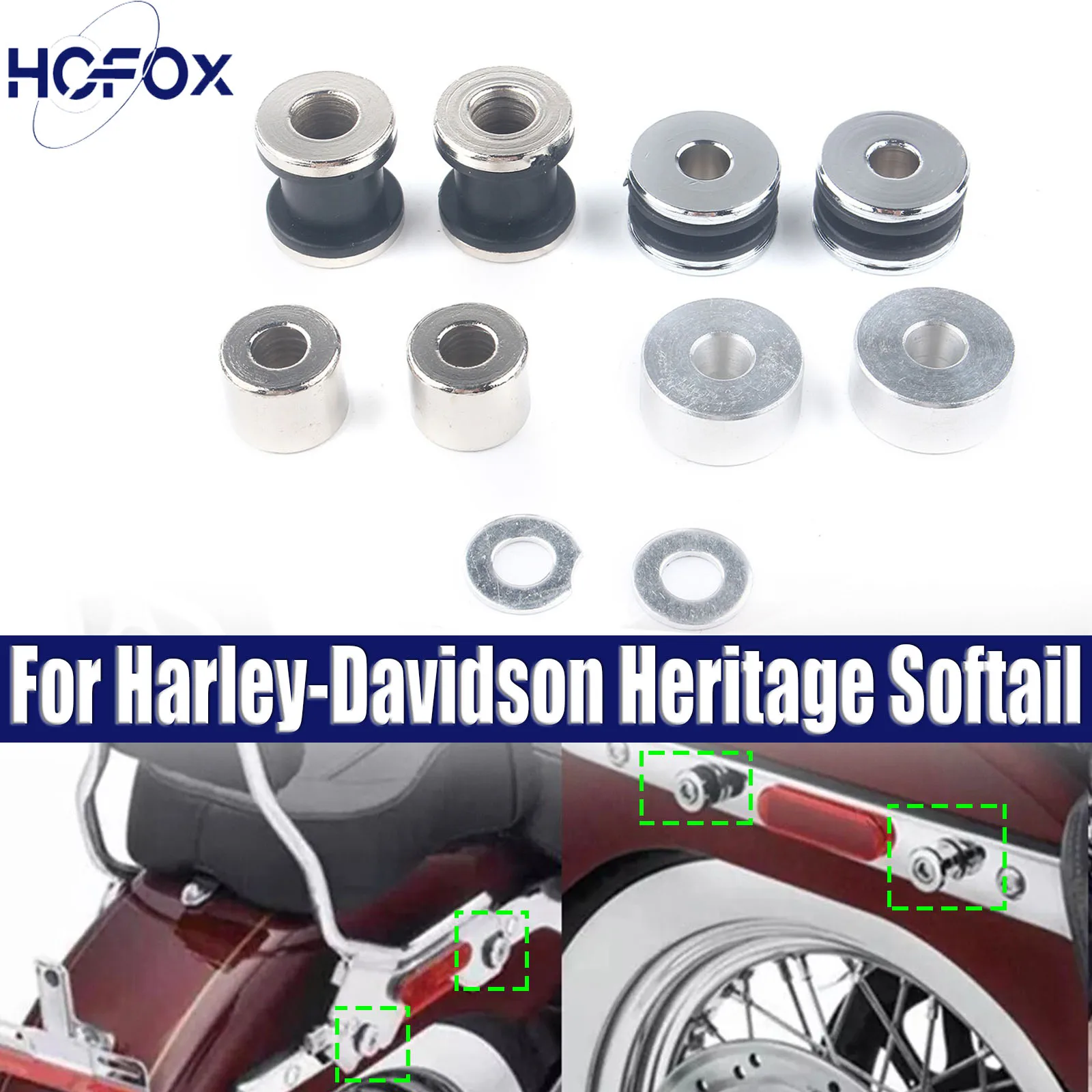 

Motorcycle Detachable Sissy Bar Rack Backrest Docking Hardware Mounting Kit For Harley Softail Fatboy