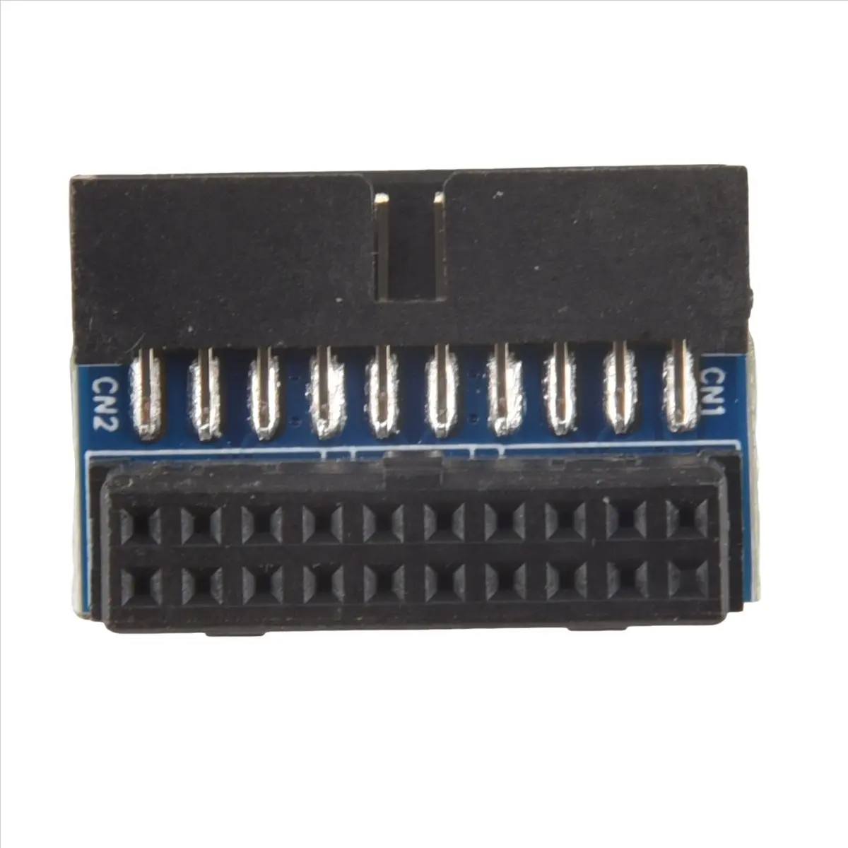#(Upgraded)USB 3.0 90 Degree Adapter Black USB 3.0 20Pin Male to Female L Turn Right Angle Power Adapter Motherboard Down Angled