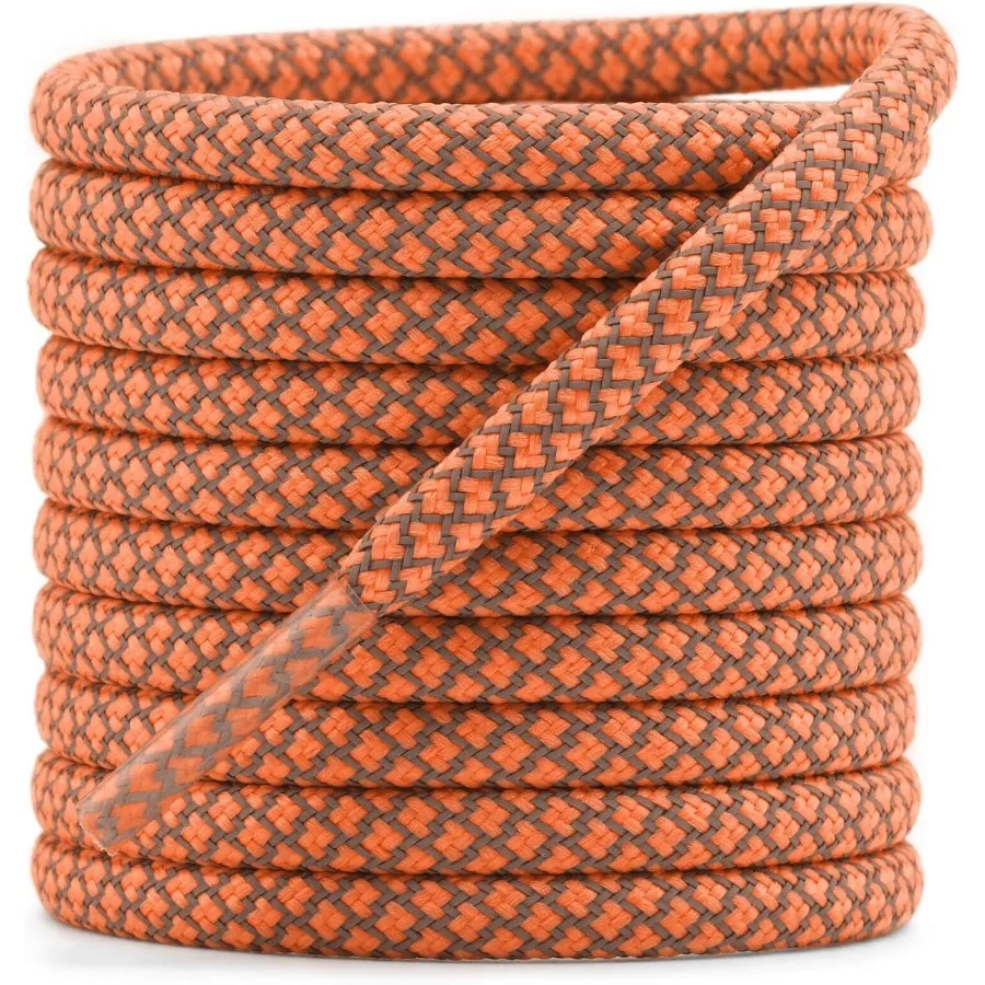 

2 шт., 4/25 дюйма, толстые круглые светоотражающие шнурки для обуви, безопасная веревка для подсветки