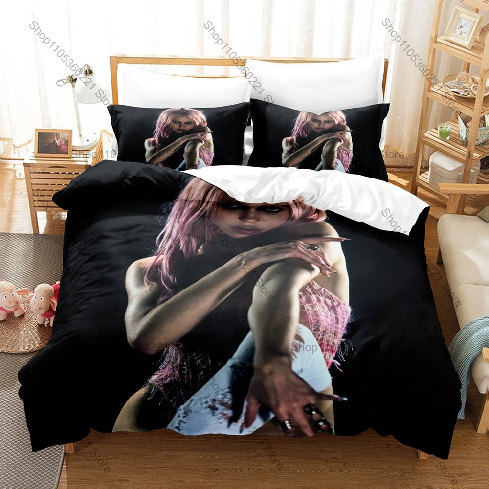 Cool ADÉLA Themed Duvet Cover + 2 Pillowcases, The Provocateur Album Graphic Bedding Set Home Dorm Decoration for Pop Music Love