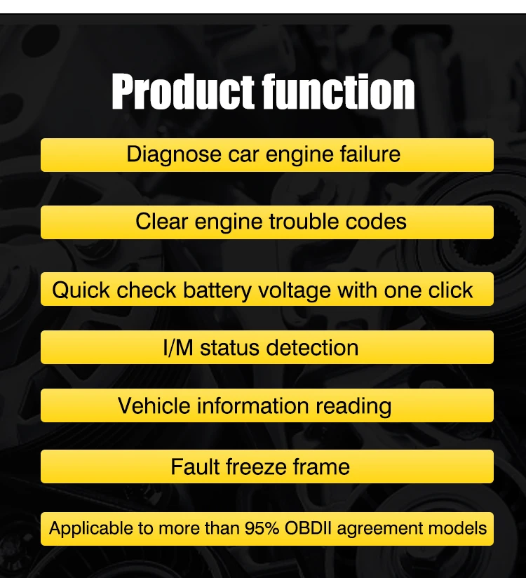 الماسح الضوئي V311A OBD2 هو أداة تشخيصية مناسبة للمركبات التي تتوافق مع بروتوكول OBDII #3