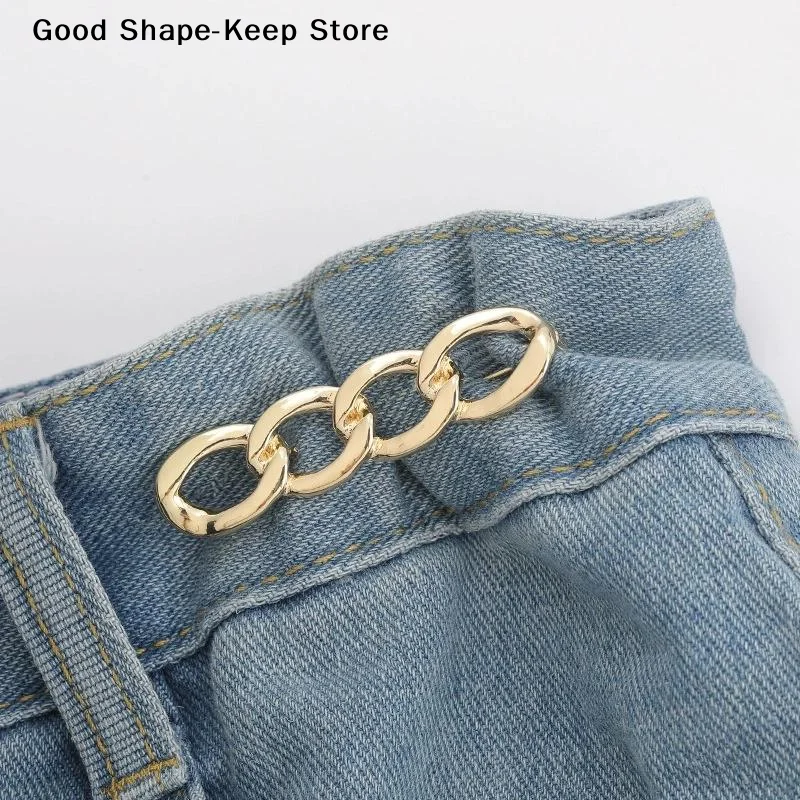 Adjustable Jeans Waist Tightener Buttons 6Pcs Instant Waist Adjustment No Sew Fasteners for Loose Pants Women Men Daily Wear