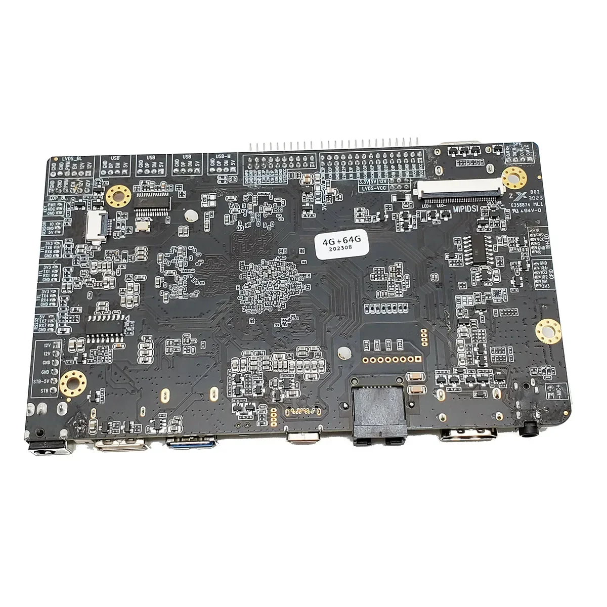 13.3inch 4K 3840*2160 eDP LCD Screen octa-core 64-bit (4xA76+4xA55) 8nm LP 2.4GHz Rockchip RK3588 CPU Android 13.0 Circuit board