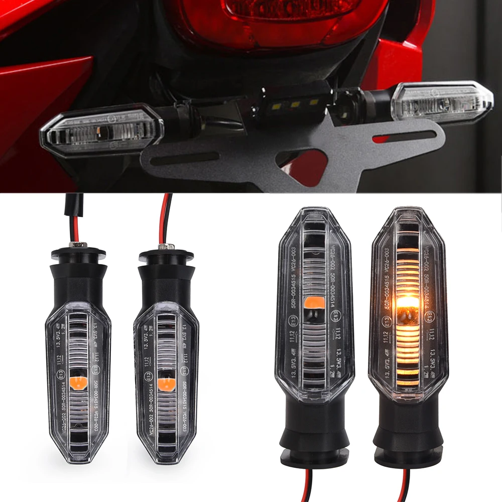 LED Turn Signal Indicator Light For Honda RS150 XRE300 CRF300 X-ADV CB/CBR 150 650 R 1000RR Motorcycle Lenses Blinker Lamp