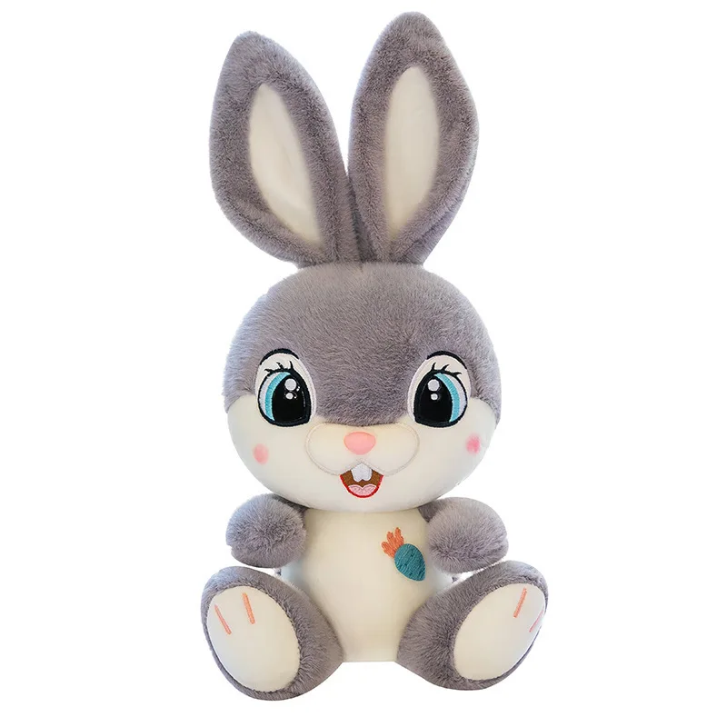 Kawaii Sweet Rabbit Plush Toy Stuffed Doll Long Eared Cartoon Bunny Cuddly Pillow for Kids Birthday Xmas Gift Soft Doll