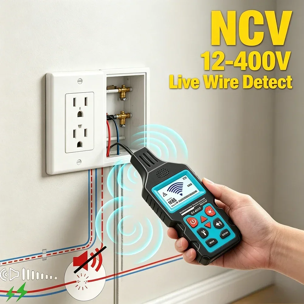 ZC-828T Portable Buried Cable Detector Integrated NCV Voltage Tracing Tool For Accurately Locating Breakpoints Of Underground