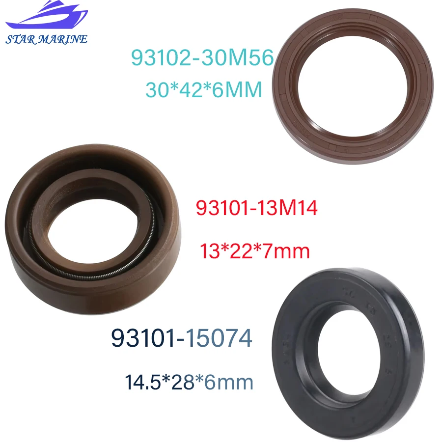 93102-30M56 93101-30M33 93101-13M14 93101-15074 Outboard Oil Seal for Yamaha Parsun 2T 4T 3-40HP F2-F8 30*42*6 13*22*7 14.5*28*6