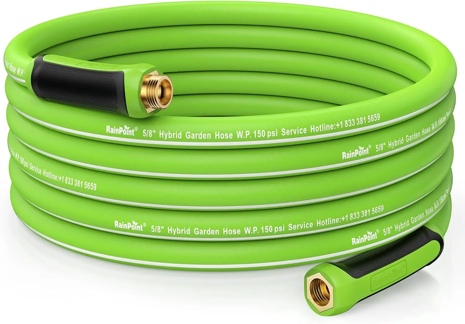 

50ft Heavy Duty Garden Hose with Swivel Handle, Flexible, Kink-Free, Lightweight for Easy Watering