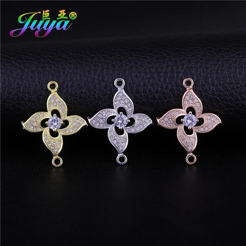 Juya Handmade 18K Gold Plated 2 Loops Star Infinity Animal Decorations Charms Connectors For DIY Women Fashion Jewelry Making