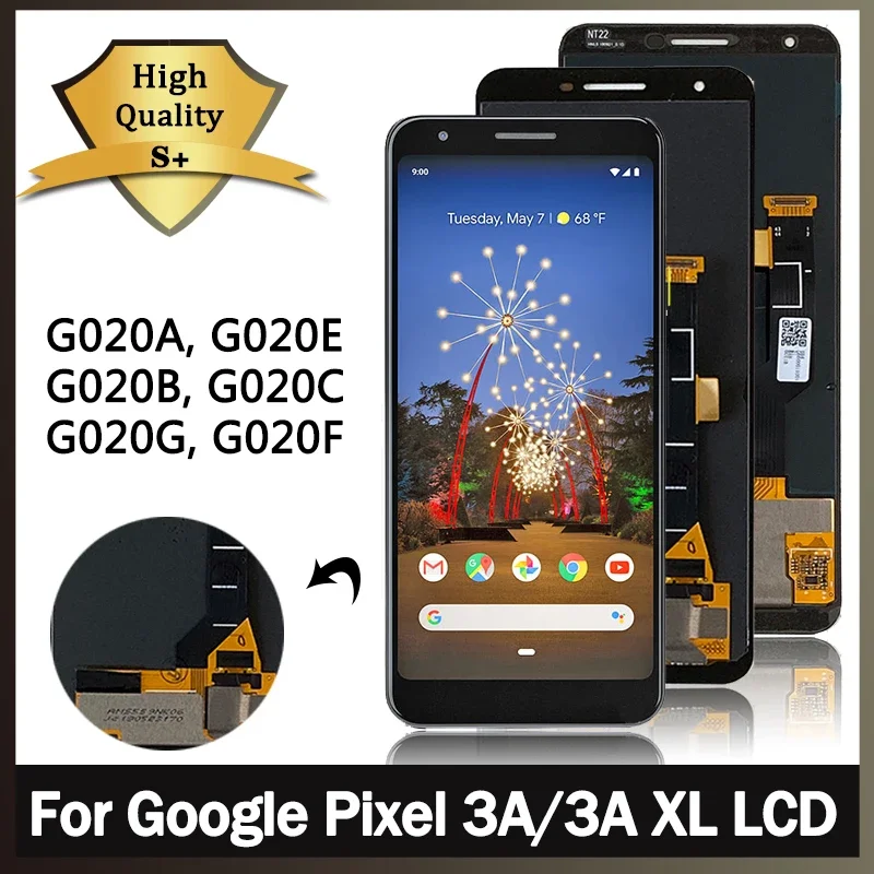 New for Google Pixel 3a LCD G020A G020E G020B Display Touch Digitizer Screen for Google Pixel 3A xl G020C G020G G020F Display