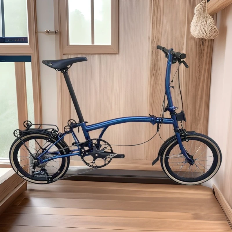 Triple folding car 16 inch 9 speed bicycle litepro portable ultra light retro promotion bicycle