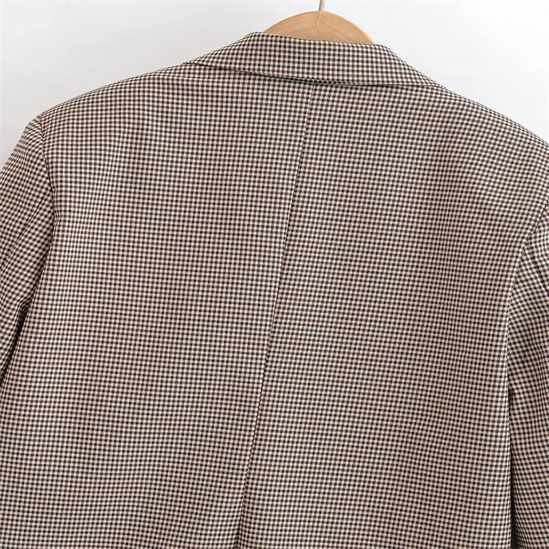 เสื้อสูทลายฮาวด์ทูธสไตล์โอลด์มันนี่สำหรับผู้หญิง ดีไซน์หรูหราแบบลำลอง สไตล์ไฮสตรีท คอลเลคชั่นใหม่ ฤดูใบไม้ร่วง/ฤดูหนาว 2025