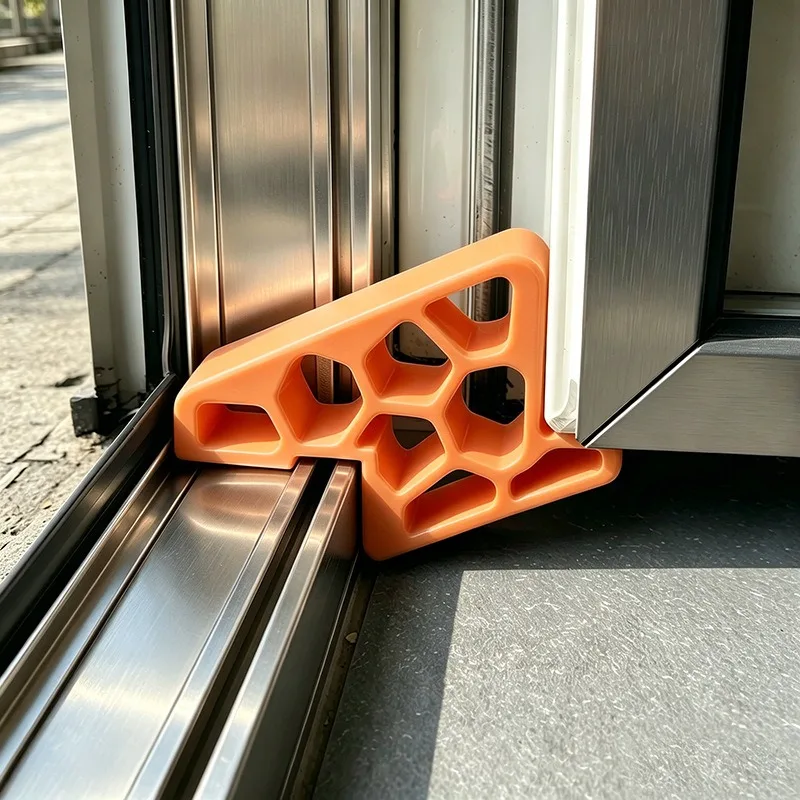 1Pc Heavy Duty Door Stopper Non-Slip Balcony Window Door Wedge Easy Install for Home Office Bathroom Kitchen