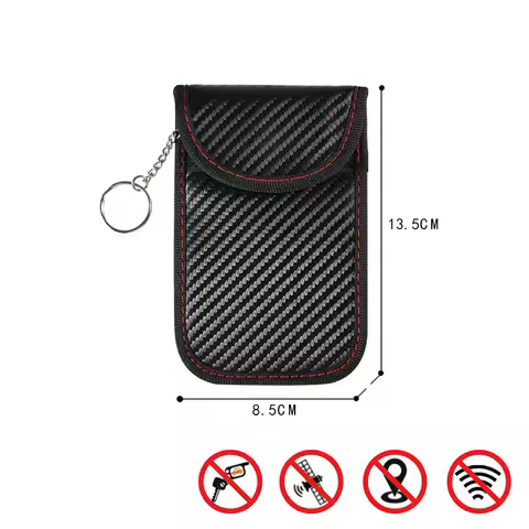 Faraday Cage Car Key Signal Blocker Pouch - Secure Storage for Remote Controls