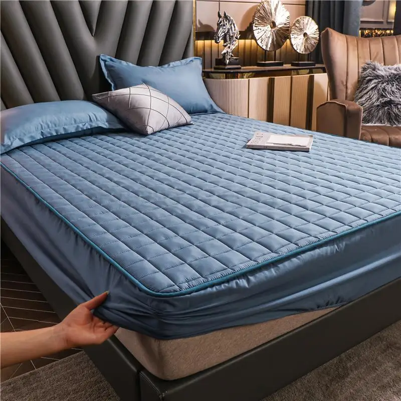 Soft Cotton Bedspreads with Waterproof Mattress Cover forQueen King Size Bed Nonslip Sheet Waterproof Mattress Luxury Bedspreads