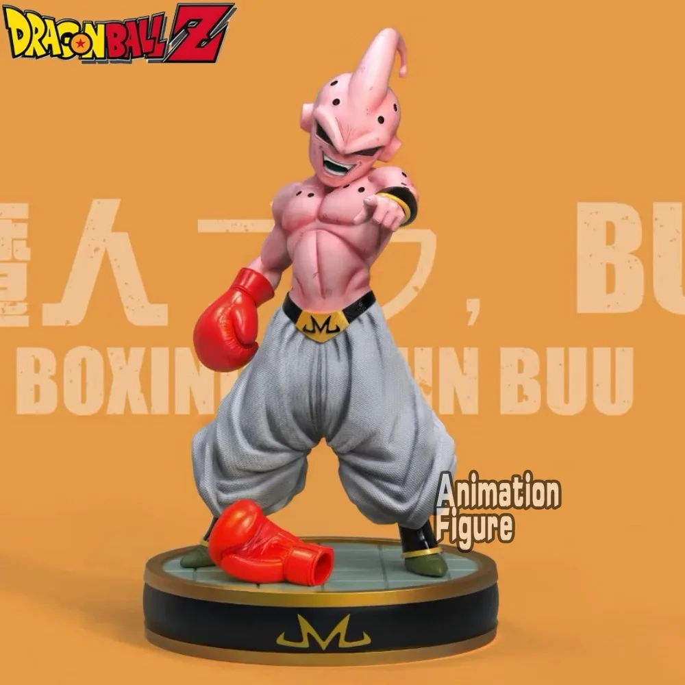 19cm/7.48in Anime Dragon Ball Z Figure Boxing Majin Buu Action Figures Pvc Statue Desktop Ornamen Collection Model Toys Gifts