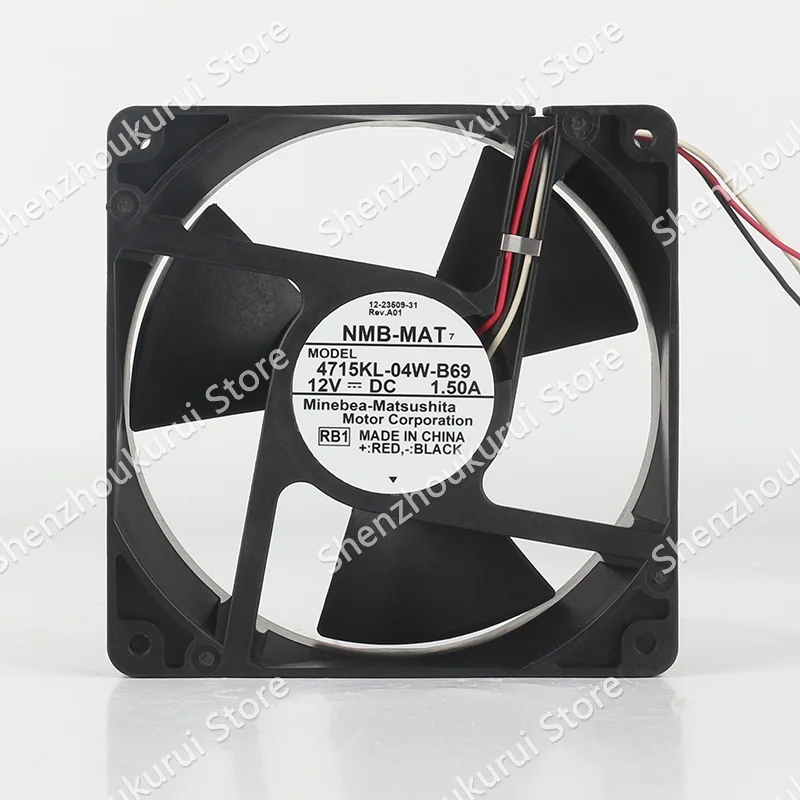 

NMB 12CM DC12V 1.50A AC EC 12038 double ball high air volume converter 120X120X38MM 3-wire 4715KL-04W-B69 cooling fan