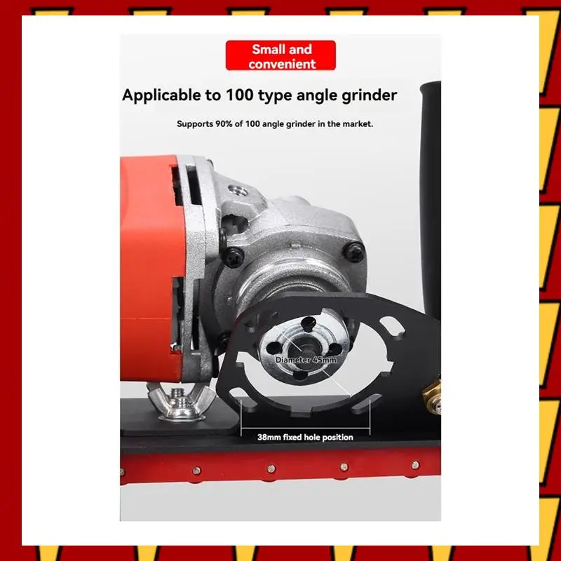 

ABNP 100-Type Angle Grinder 45° Tile Chamfering Stand Grinder Support Chamfer Cutting Auxiliary Side Handle Fixed Holder US Plug