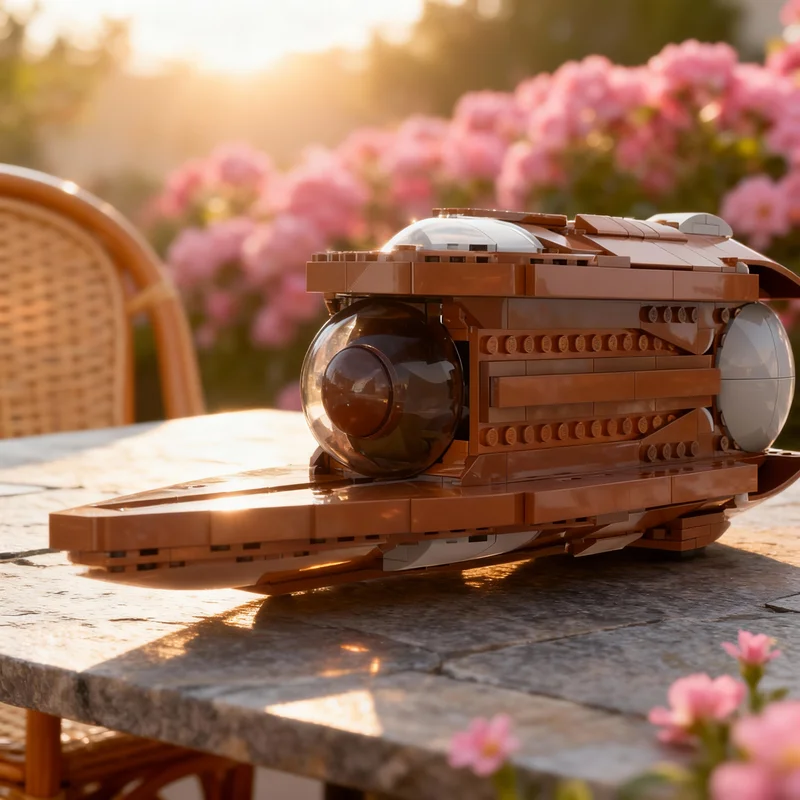 

742 детали MOC: Модель звездолета Дуку Солар Сейлера, конструктор для взрослых, креативный подарок, декор для демонстрации, премиум-качество