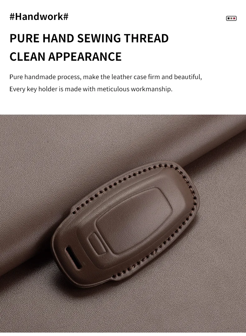 Auto Schlüssel Shell Fob Für Audi A4 A4L A5 Q5 Q7 TT TTS 8S B9 2016 2017 2018 Leder auto Fernbedienung Schlüssel Fall Abdeckung Schlüsselbund Zubehör – Detail 8