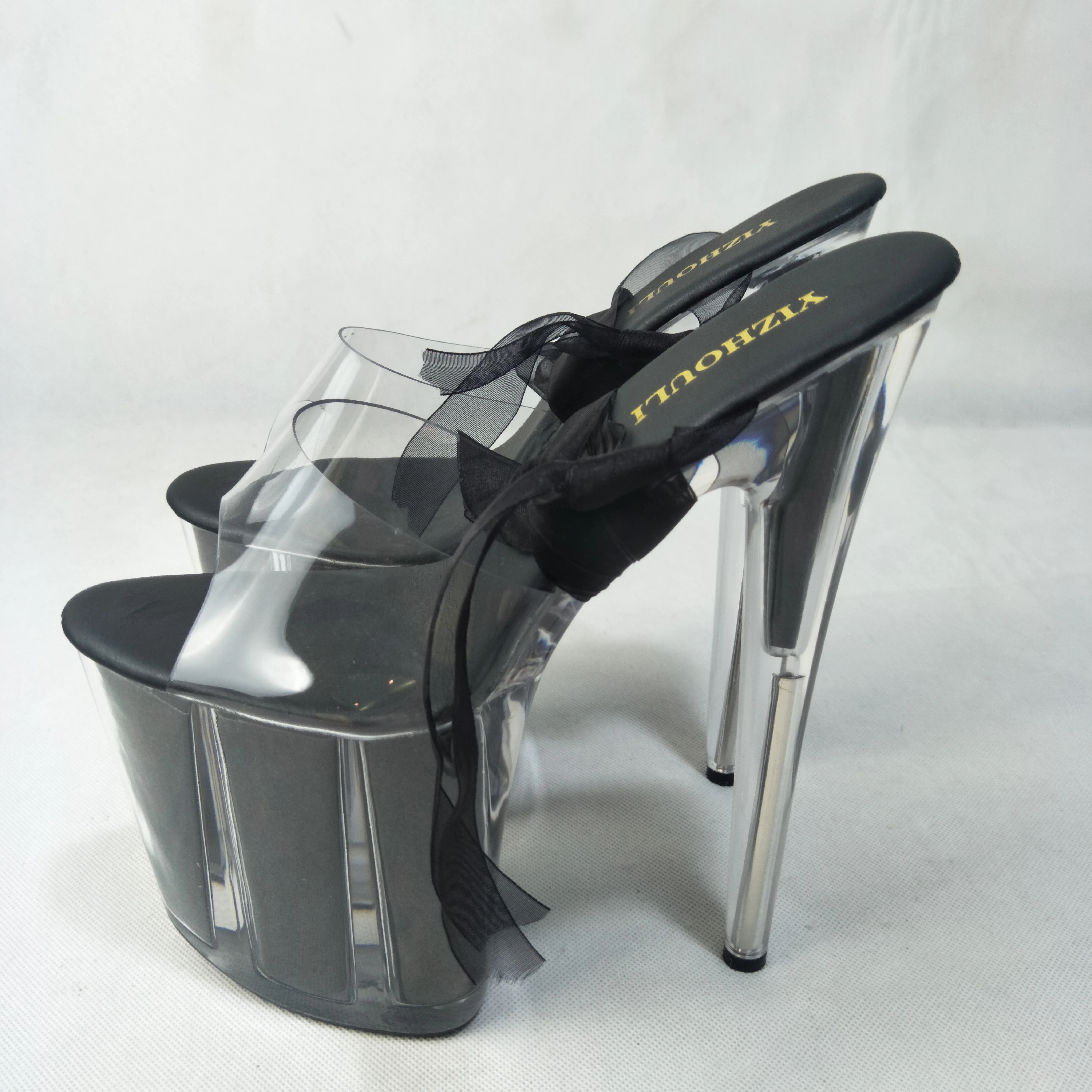 20 cm sexy stiletto heels, sat - đánh giá và giá Clear Strap Heel