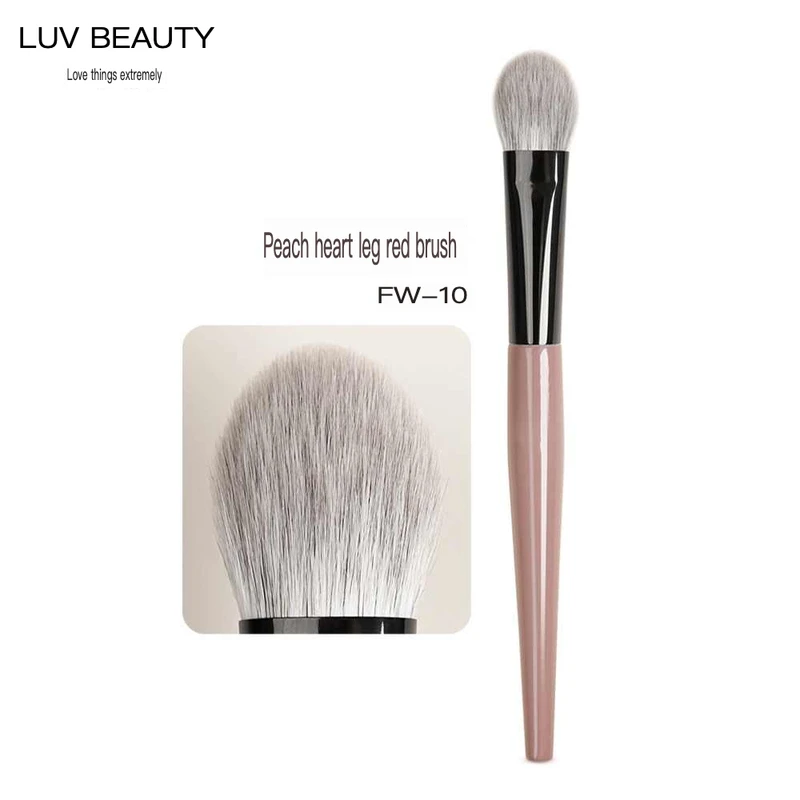 Aiwujiwu Heart-shaped Blush Fw-10 Animal Hair Matte Highlight For Face Brightening Single Makeup Brush
