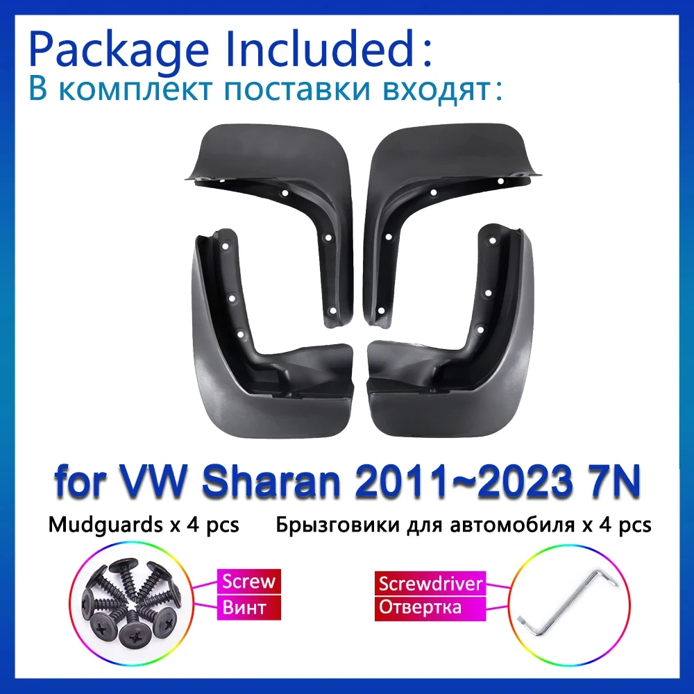 for Volkswagen VW Sharan 7N 2011 2012 2013 2014 2015 2016 2017 2018 2019 2020 2021 2022 Mudguard Fenders Mud Flaps Splash Guards