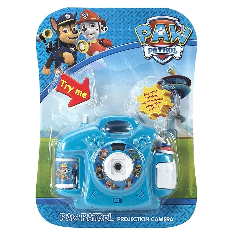 3D Projection Camera Paw Patrol Toys Anime Figures  Cartoon Light Projection Camera Simulation Camera Luminous Toy Gift