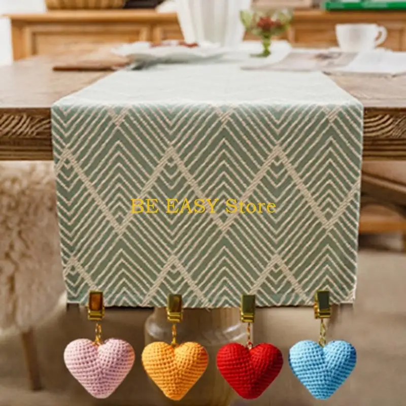 E28F Impermeable Tablecloth Clamps For Outdoor Indoor Use Smooth Rosin Substance Decorative Worktop Weights Event Party