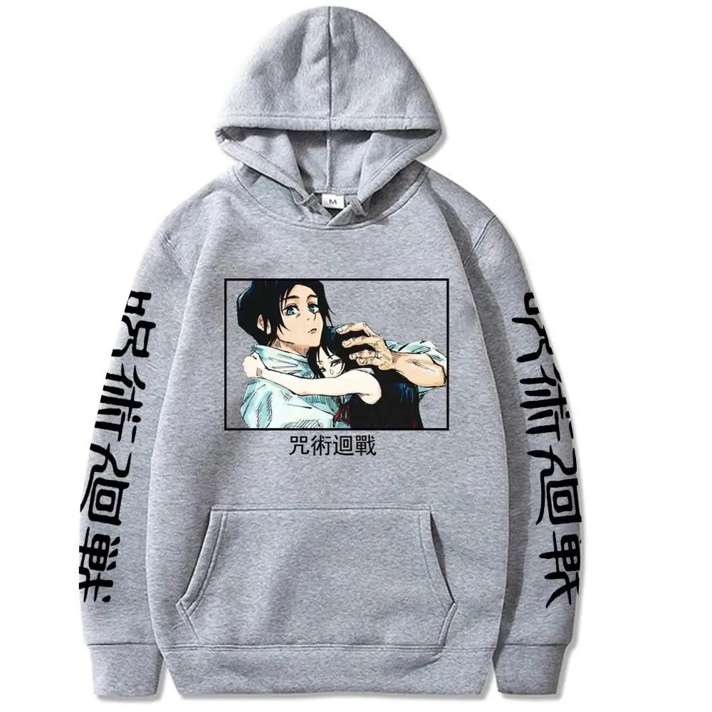 Anime Jujutsu Kaisen Yuta Okkotsu Manga Hoodies Casual Men Women Unisex Cartoon Black Tops Clothes sweatshirt