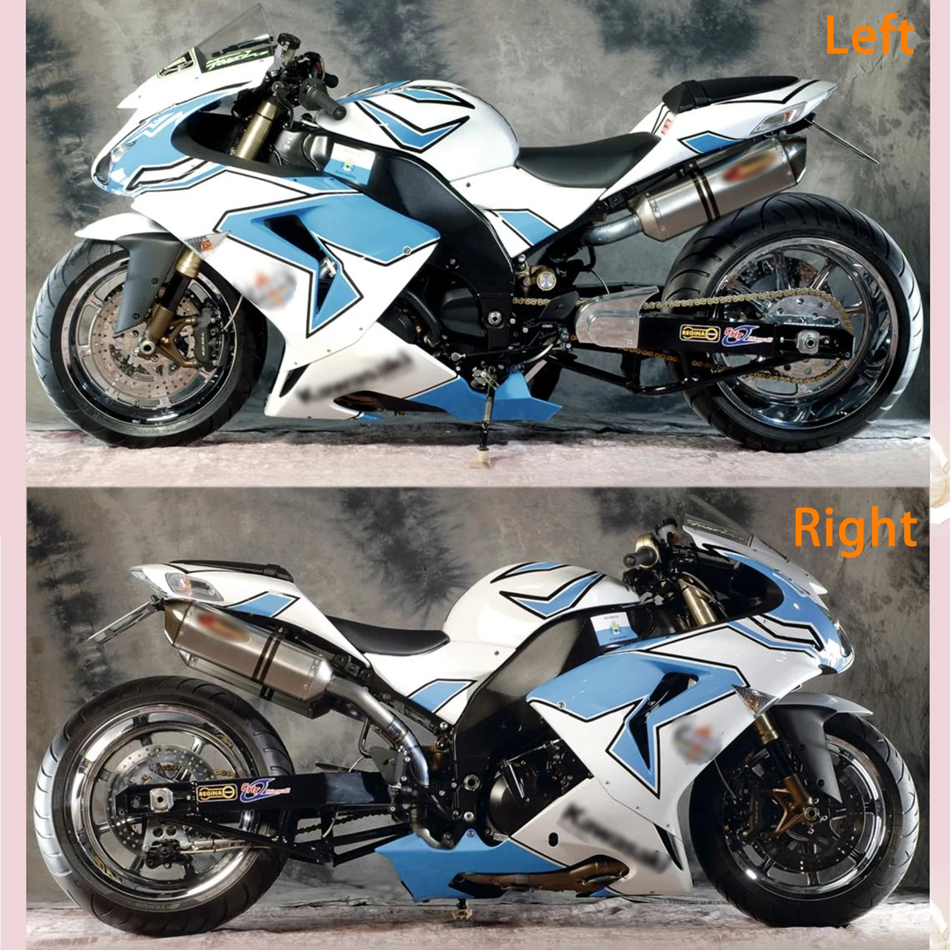 Unpainted Fairing Left Right Lower Side Cover Panlel For Kawasaki Ninja ZX10R ZX-10R ZX1000 2006 2007
