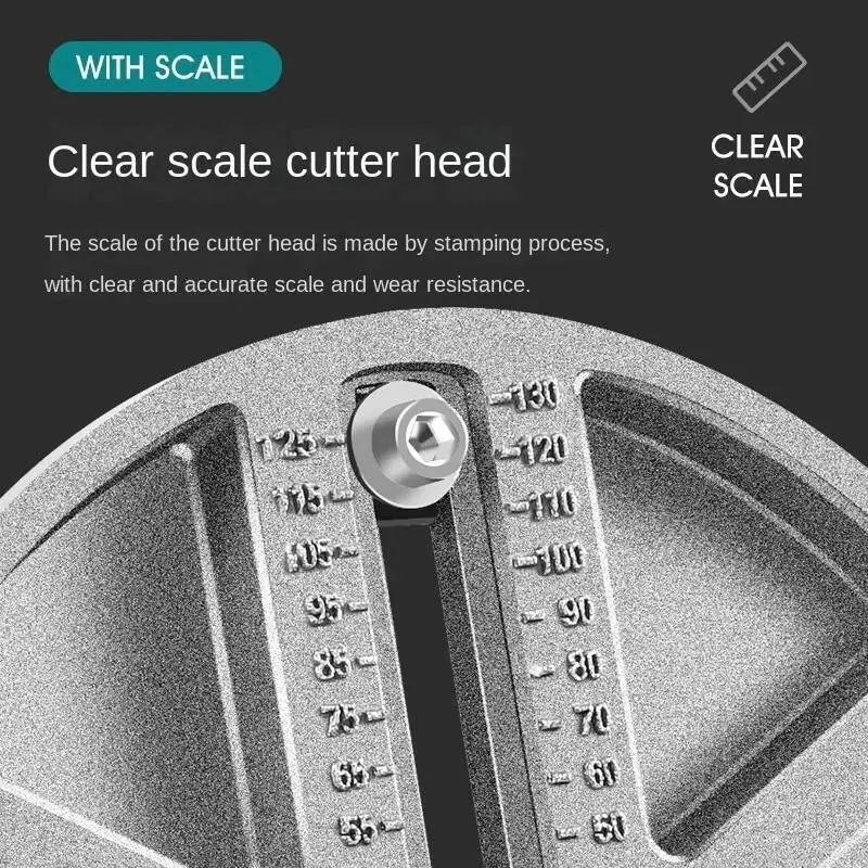 Adjustable Multifunctional Universal Hole Opener Woodworking Hole Saw 45mm-130mm High Speed Steel Blade Durable Sharp Cutting Ed