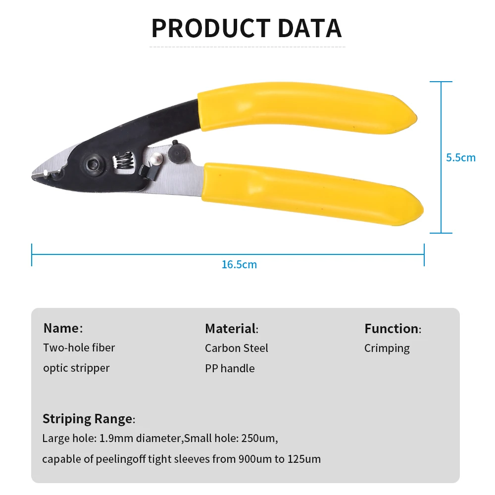 Practical  Clamp Fiber Stripping Pliers Fiber Stripper  Cable Stripping Tools Fiber Cutting Wire Strip for 250um-300um