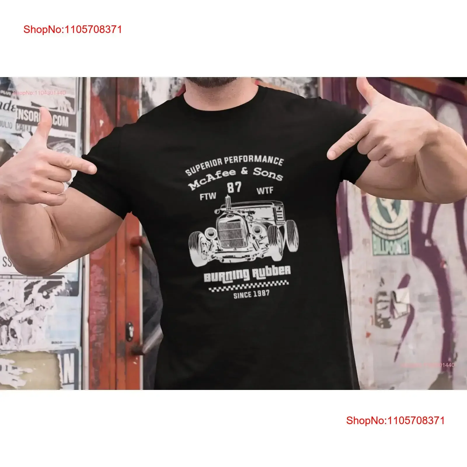 Superior Performance Auto T Shirt burning rubber fast cars hot rods vintage Washed Casual Top For Everyday Wear Unisex
