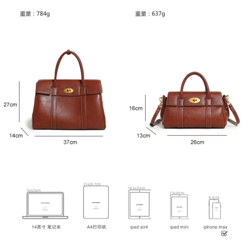 Vintage Design Woman\'s Large Capacity Top Handle Handbag Soft Pu Leather Trendy Trave Shoulder Bag OL Daily Commute Tote Bag