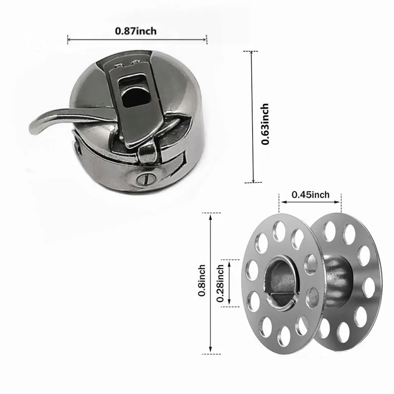 1 шт. Чехол-бобина + 2 шт. металлических бобины для бытовой швейной машины Brother Janome Singer швейные принадлежности Инструменты